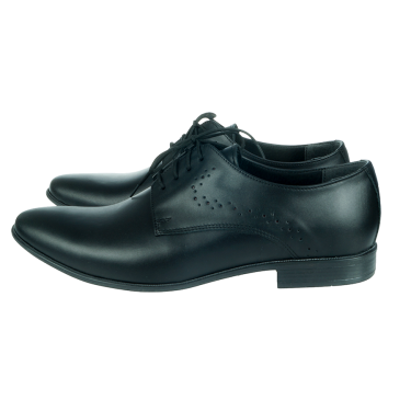 KLASYCZNE PANTOFLE WIZYTOWE MĘSKIE CZARNE J&R 217