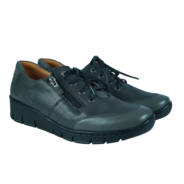 PÓŁBUTY DAMSKIE SKÓRZANE WIELBUT 198 SZARY