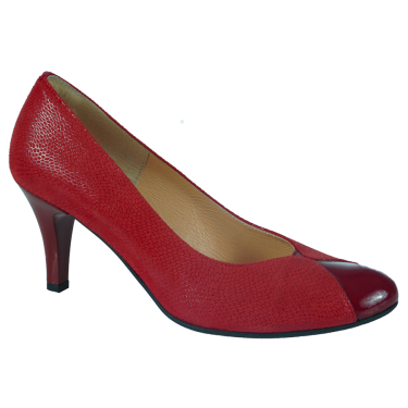 SZPILKI DAMSKIE  SKÓRZANE KRYSTAD CZERWONY