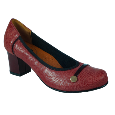 BORDOWE CZÓŁENKA SKÓRZANE DAMSKIE PULSO