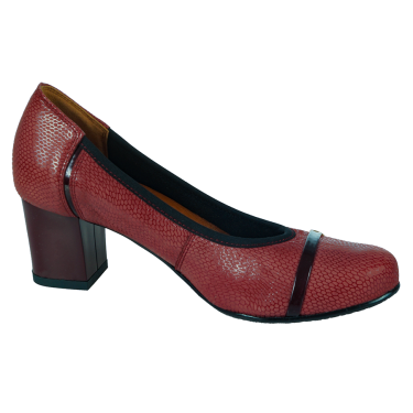 BORDOWE CZÓŁENKA SKÓRZANE DAMSKIE PULSO