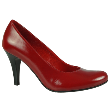 SZPILKI DAMSKIE SKÓRZANE  WIELBUT 171 CZERWONE
