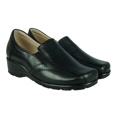 SKÓRZANE CZARNE PÓŁBUTY DAMSKIE WIELBUT 084