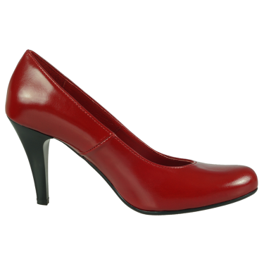 SZPILKI DAMSKIE SKÓRZANE  WIELBUT 171 CZERWONE
