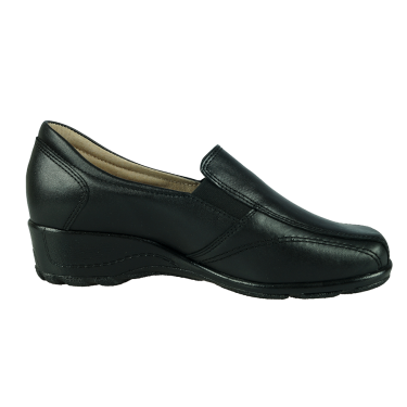 SKÓRZANE CZARNE PÓŁBUTY DAMSKIE WIELBUT 084