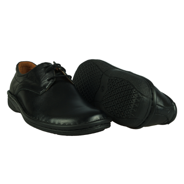 CZARNE SKÓRZANE PÓŁBUTY DAMSKIE WIELBUT 182