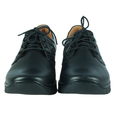 CZARNE SKÓRZANE PÓŁBUTY DAMSKIE WIELBUT 182