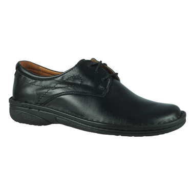 PÓŁBUTY SKÓRZANE DAMSKIE WIELBUT CZARNE