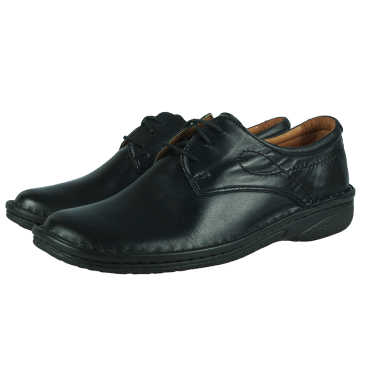 PÓŁBUTY SKÓRZANE DAMSKIE WIELBUT CZARNE