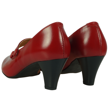 CZÓŁENKA SKÓRZANE DAMSKIE CZERWONE WIELBUT 102