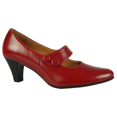 CZÓŁENKA SKÓRZANE DAMSKIE CZERWONE WIELBUT 102