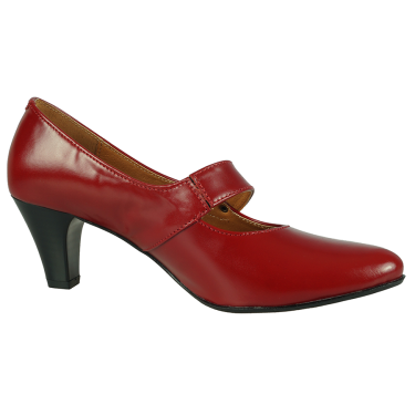 CZÓŁENKA SKÓRZANE DAMSKIE CZERWONE WIELBUT 102