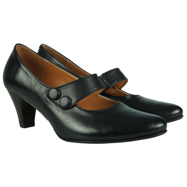 CZÓŁENKA SKÓRZANE DAMSKIE WIELBUT 102 CZARNE