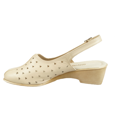 SKÓRZANE SANDAŁY DAMSKIE BEŻOWE WIELBUT 131