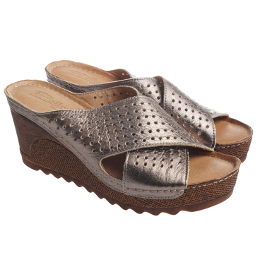 KLAPKI SKÓRZANE DAMSKIE POLLONUS