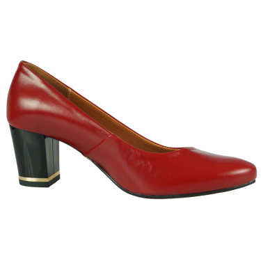 CZERWONE SKÓRZANE CZÓŁENKA DAMSKIE WIELBUT 175