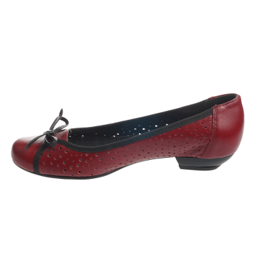 SKÓRZANE CZÓŁENKA DAMSKIE CZERWONE WIELBUT