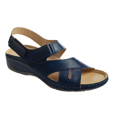 SKÓRZANE SANDAŁY DAMSKIE  WIELBUT 534 GRANAT