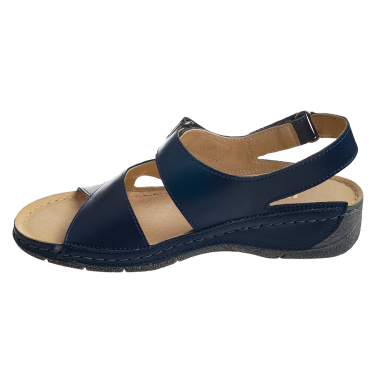 SKÓRZANE SANDAŁY DAMSKIE  WIELBUT 534 GRANAT