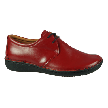 PÓŁBUTY SKÓRZANE DAMSKIE CZERWONE WIELBUT 160