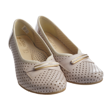 AŻURKOWE CZÓŁENKA DAMSKIE SKÓRA KOSTEX