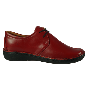 PÓŁBUTY SKÓRZANE DAMSKIE CZERWONE WIELBUT 160