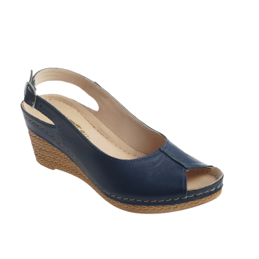 SKÓRZANE GRNATOWE SANDAŁY DAMSKIE  WIELBUT 535