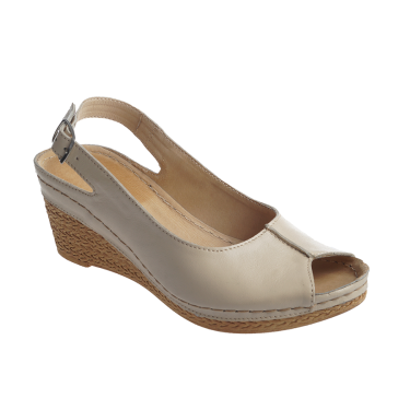 BEŻOWE SANDAŁY SKÓRZANE DAMSKIE WIEBUT 535