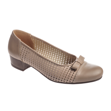 AŻURKOWE CZÓŁENKA DAMSKIE SKÓRA BUCIK