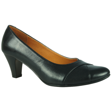 CZÓŁENKA SKÓRZANE DAMSKIE CZARNE WIELBUT 091