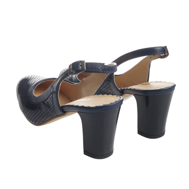 SKÓRZANE SANDAŁY NA OBCASIE WIELBUT 528 GRANAT