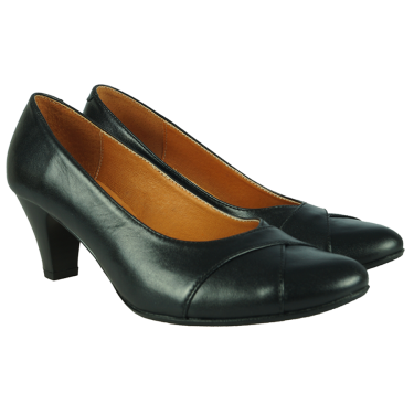 CZÓŁENKA SKÓRZANE DAMSKIE CZARNE WIELBUT 091