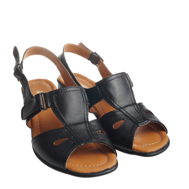 KOMFORTOWE SANDAŁY SKÓRZANE DAMSKIE WIELBUT 119 CZARNE