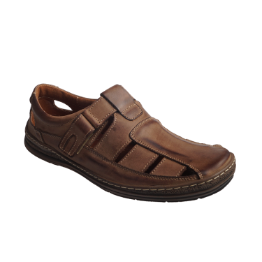 LETNIE SKÓRZANE PÓŁBUTY MĘSKIE DORIAN 309 BRĄZ