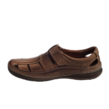 LETNIE SKÓRZANE PÓŁBUTY MĘSKIE DORIAN 309 BRĄZ