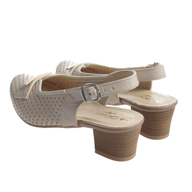 SKÓRZANE SANDAŁY DAMSKIE KOSTEX 1025 BEŻ