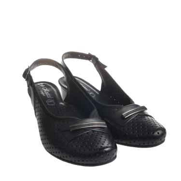 SKÓRZANE SANDAŁY DAMSKIE KOSTEX 1020 CZARNY