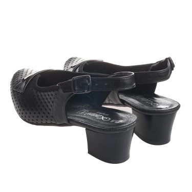 SKÓRZANE SANDAŁY DAMSKIE KOSTEX 1020 CZARNY