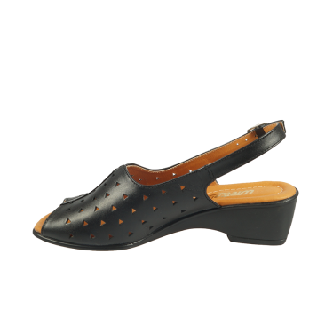 SANDAŁY SKÓRZANE DAMSKIE WIELBUT 131+ CZARNY