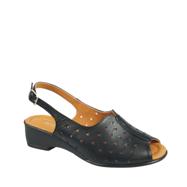 SANDAŁY SKÓRZANE DAMSKIE WIELBUT 131+ CZARNY