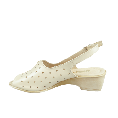 SANDAŁY SKÓRZANE DAMSKIE WIELBUT 131+ BEŻ