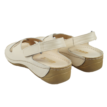 SKÓRZANE SANDAŁY DAMSKIE WIELBUT 531 JASNY BEŻ