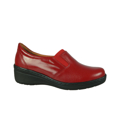 PÓŁBUTY DAMSKIE SKÓRZANE WIELBUT 191 CZERWONE