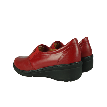 PÓŁBUTY DAMSKIE SKÓRZANE WIELBUT 191 CZERWONE