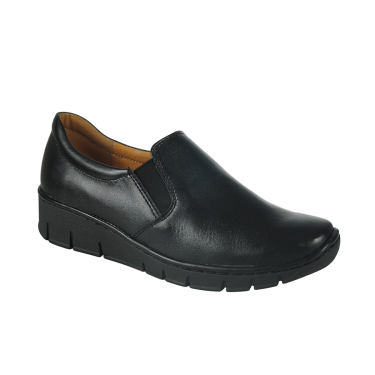 SKÓRZANE PÓŁBUTY DAMSKIE CZARNE WIELBUT 195