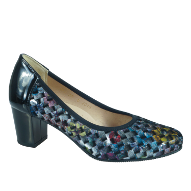 PIĘKNE CZÓŁENKA DAMSKIE CZARNY LAKIER PULSO