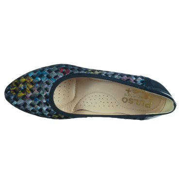 PIĘKNE CZÓŁENKA DAMSKIE CZARNY LAKIER PULSO