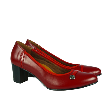 CZÓŁENKA DAMSKIE SKÓRZANE WIELBUT 011 CZERWONE