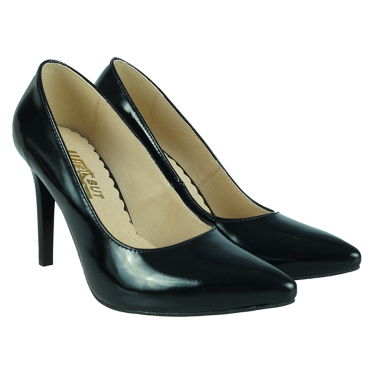 SKÓRZANE SZPILKI DAMSKIE CZARNE WIELBUT 012