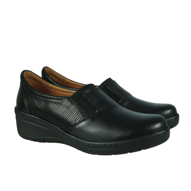 PÓŁBUTY DAMSKIE SKÓRZANE WIELBUT 191 CZARNY